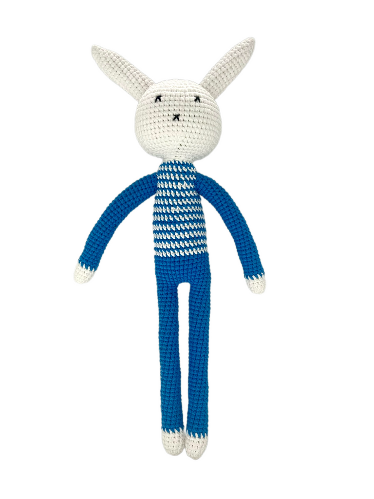 Stripe Pattern Long-legged Animal Handmade Amigurumi Stuffed Crochet Doll VAC