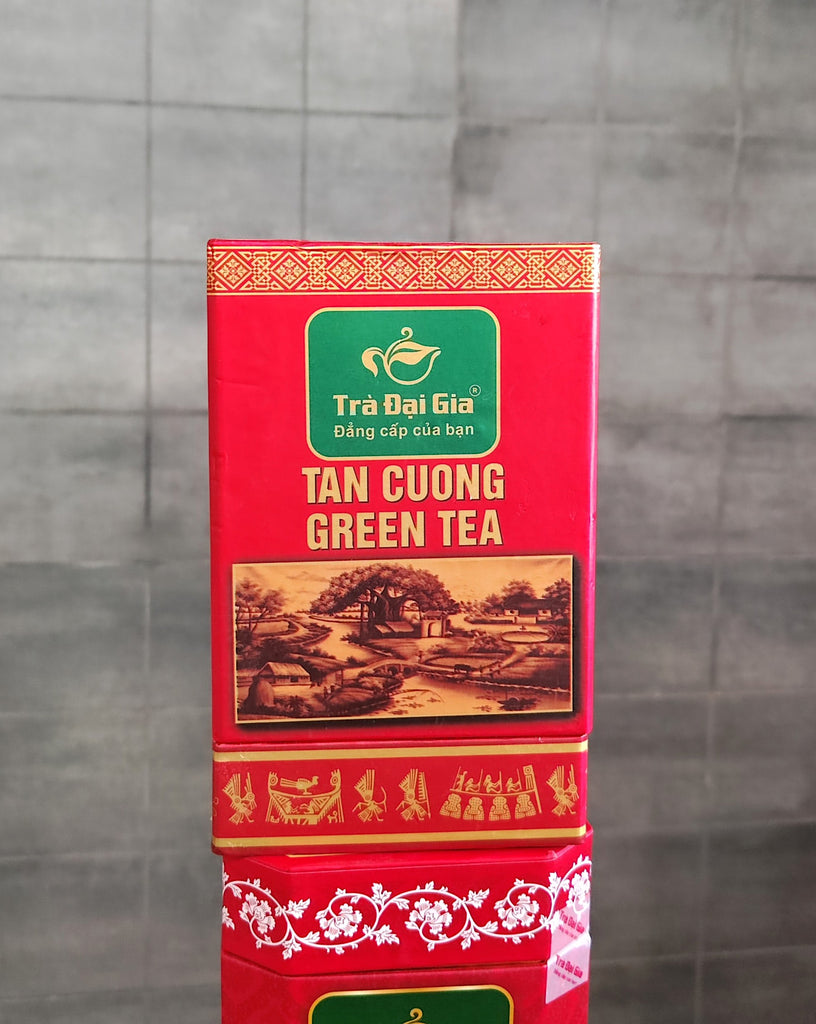 Dai Gia Tea - Thai Nguyen Green Tea 200g & Tan Cuong Green Tea 100g Special Quality Vietnamese Tea