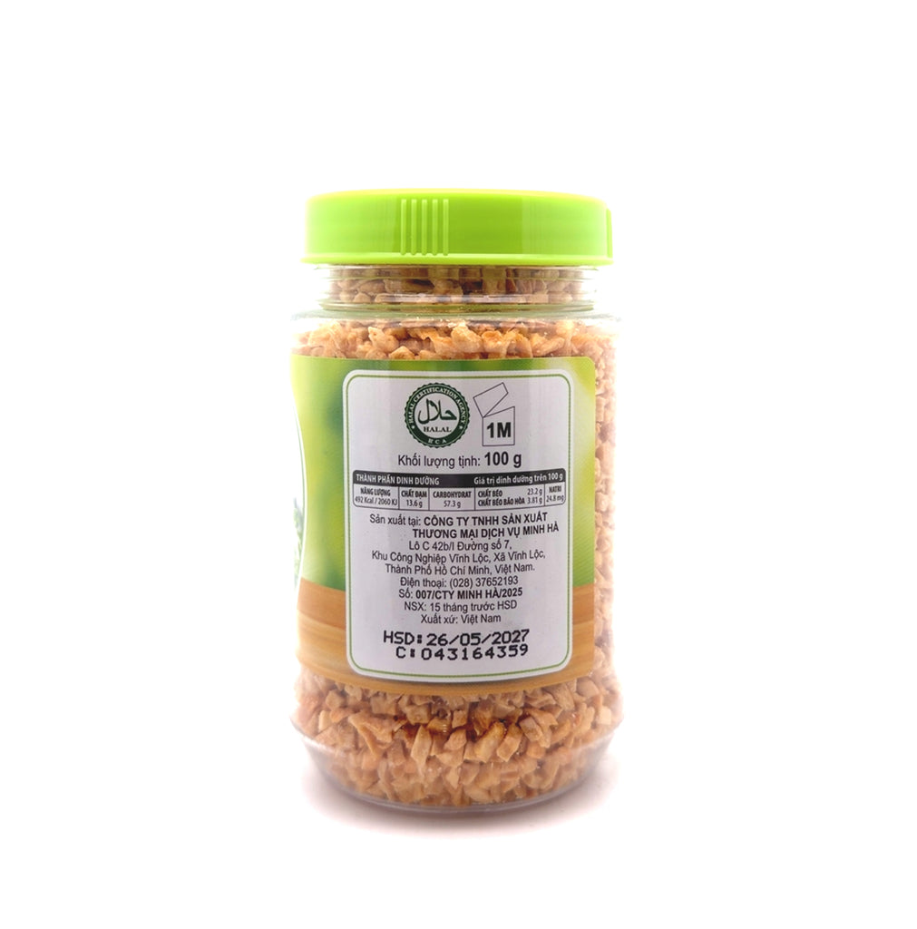 Minh Ha Vietnamese Fried Garlic & Shallots – Eco-Friendly, Handmade, Flavorful Garnish 100g