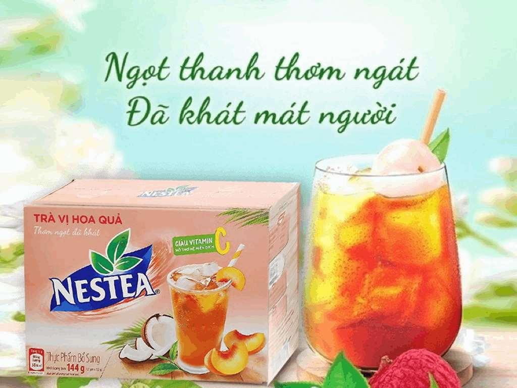 Nestea Instant Tea - Fruits & Berry Hibiscus, Lemon, Jasmine Flavour - Fresh, Sweet Tea