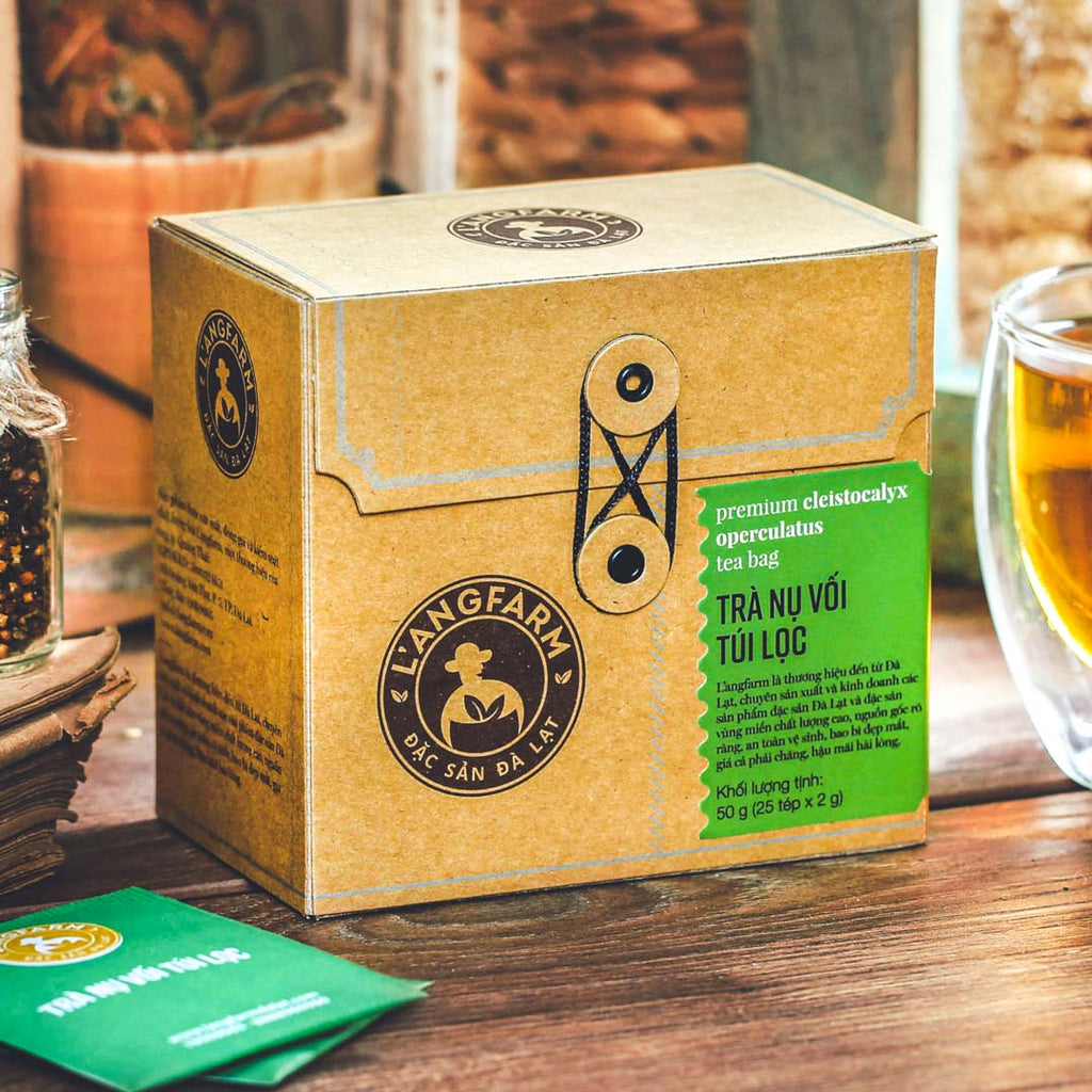 L'angfarm - Assorted Flavors Tea Bags, 1 Box 50grams 25 Tea Bags - Kraft Wrap Design