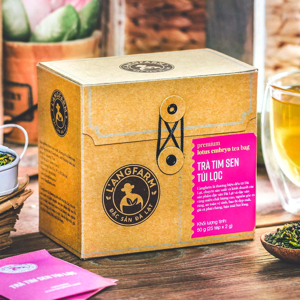 L'angfarm - Assorted Flavors Tea Bags, 1 Box 50grams 25 Tea Bags - Kraft Wrap Design