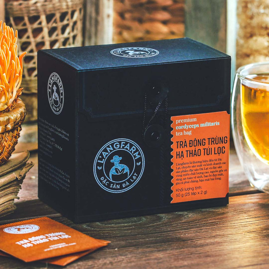 L'angfarm - Assorted Flavors Tea Bags, 1 Box 50grams 25 Tea Bags - Kraft Wrap Design