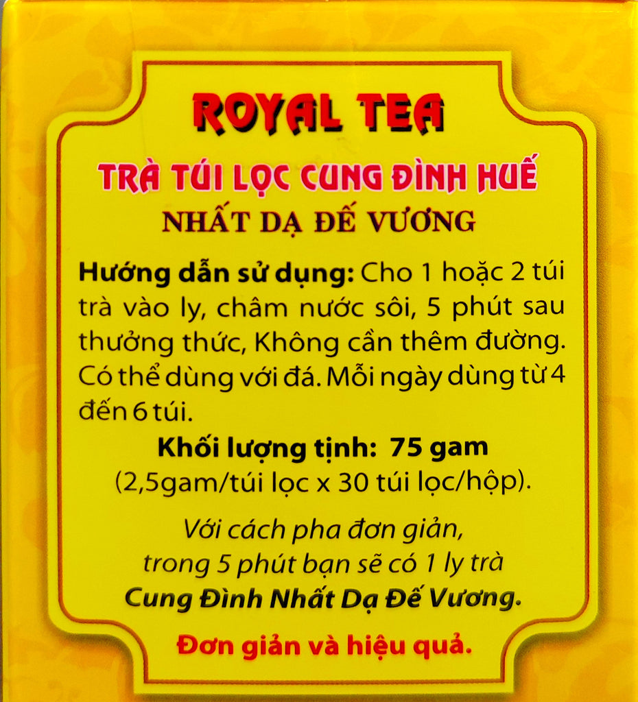 Cung Dinh Hue Tea Bags - Hue Imperial Tea Bags- Royal Tea Vietnamese Tea