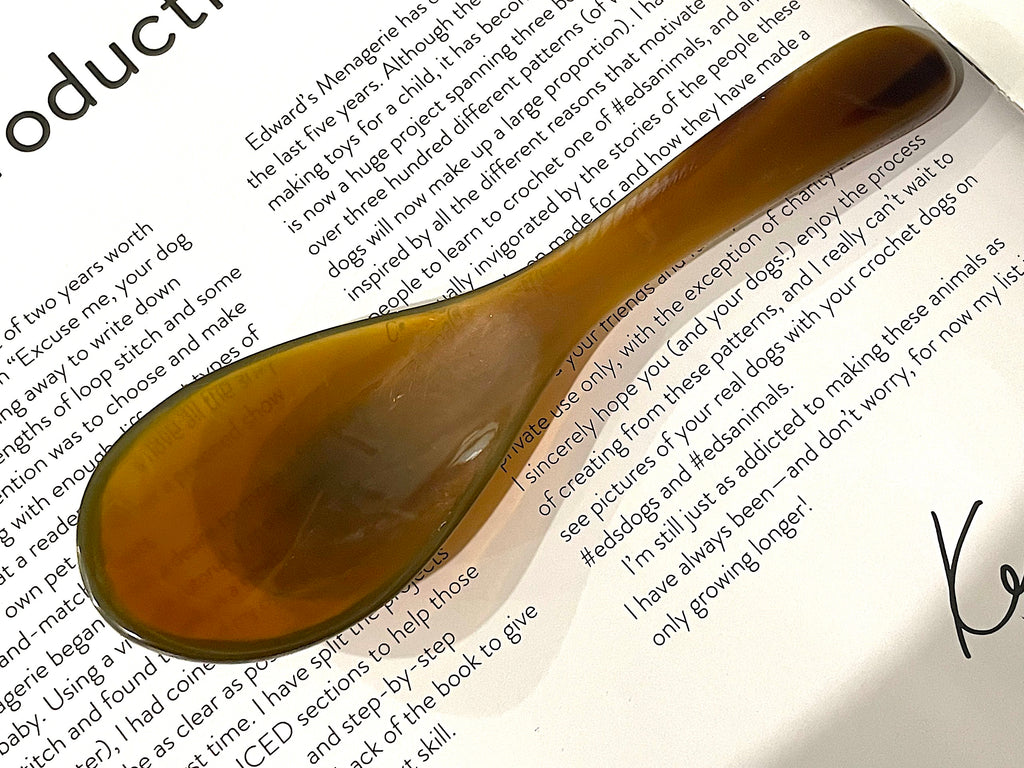Handcrafted Unique Vietnamese Buffalo Horn Dinning Dinner Spoon