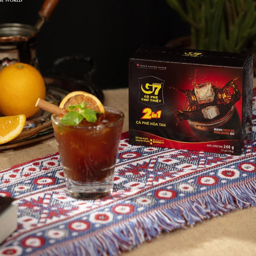 Trung Nguyen G7 Instant 2 in 1 Coffee - 15 Bags x 16 Grams (240g) VietsWay Seller
