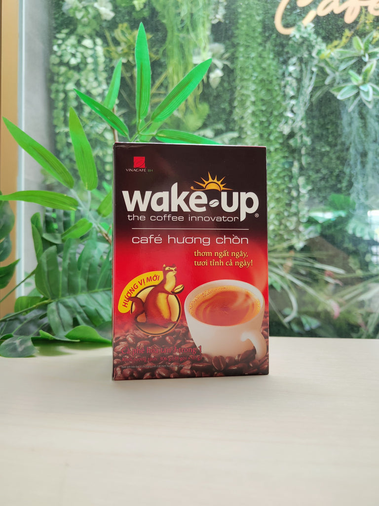 Vietnamese Coffee Wake Up Instant Coffee 3 in 1 -The Coffee Innovator VinaCafe 306g (18packs x 17g)