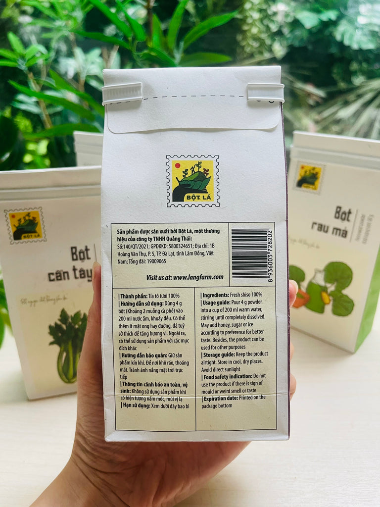 100g Dandelion/ Celery/ Pennywort/ Fish mint/ Shiso Powder Bột Lá L'angfarm Vietnamese Brand