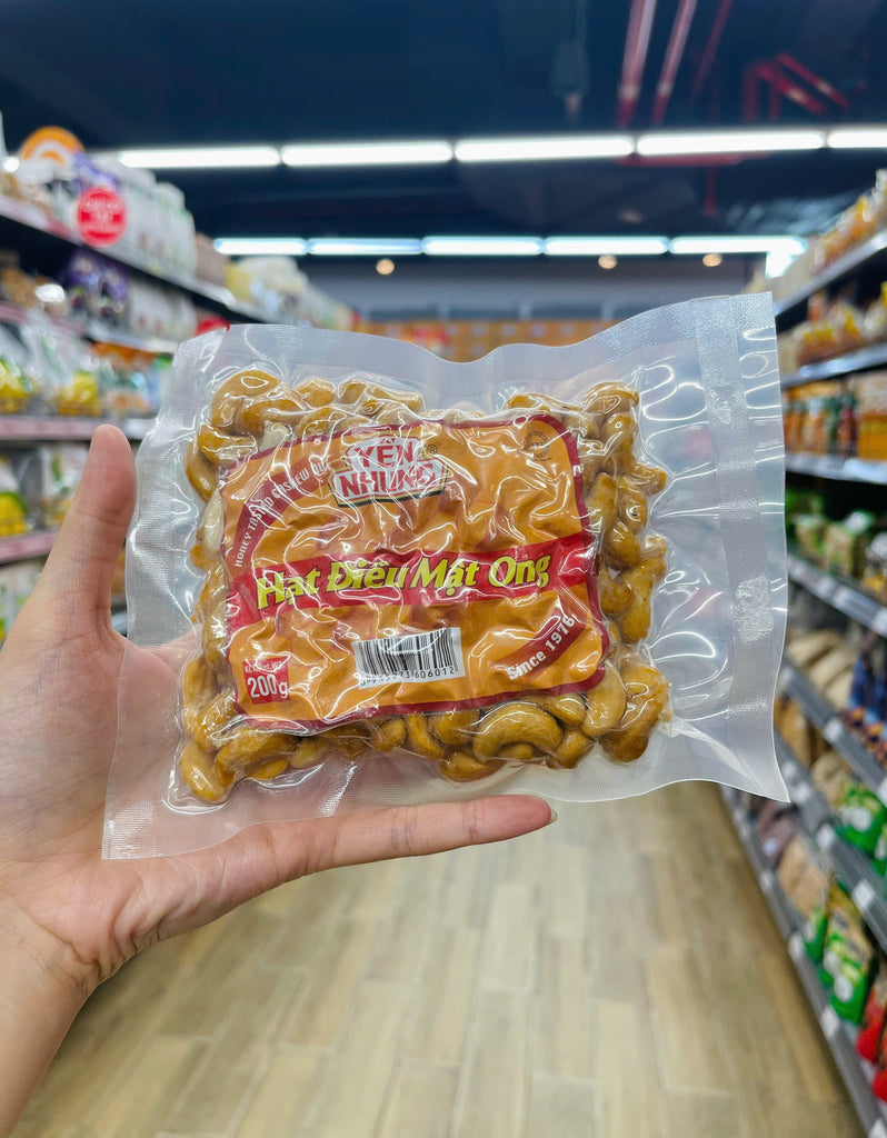 Yen Nhung Vietnamese Cashews Flavored Honey, Garlic & Salted Sugar 500 GRAMS