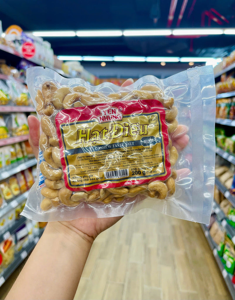 Yen Nhung Vietnamese Cashews Flavored Honey, Garlic & Salted Sugar 500 GRAMS