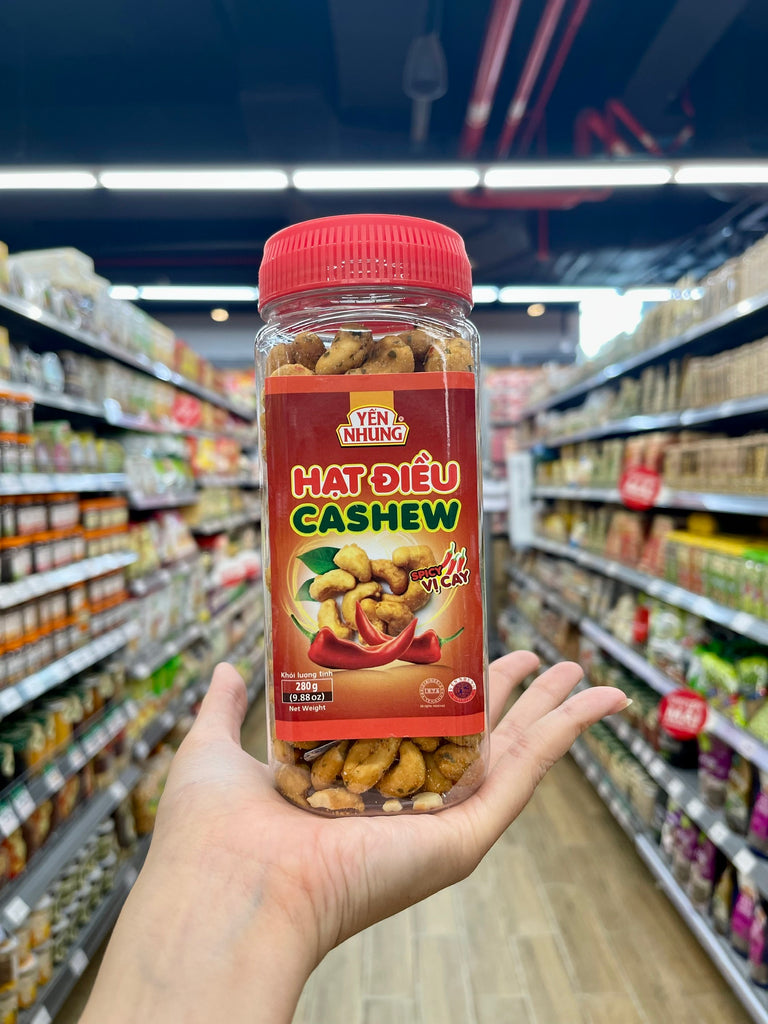 Yen Nhung Vietnamese Cashews Flavored Honey, Garlic & Salted Sugar 500 GRAMS