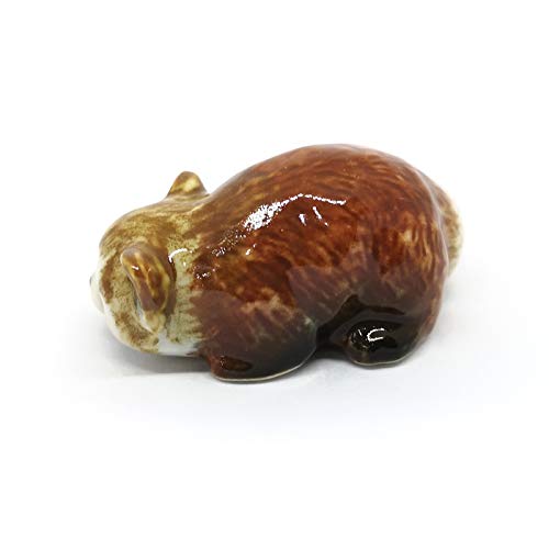 ZOOCRAFT Ceramic Red Panda Figurine Animal Craft Miniature Collectible Porcelain DIY Gift