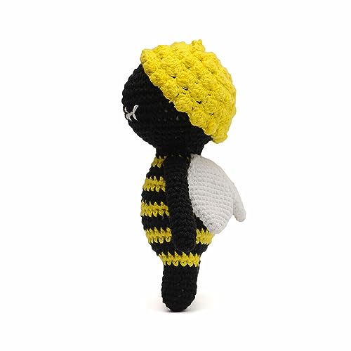 Bee Insect Collection Handmade Amigurumi Stuffed Toy Crochet Doll VAC (Bee)