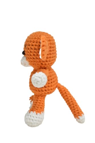 Bigfoot Monkey Handmade Amigurumi Stuffed Toy Knit Crochet Doll VAC (Orange)