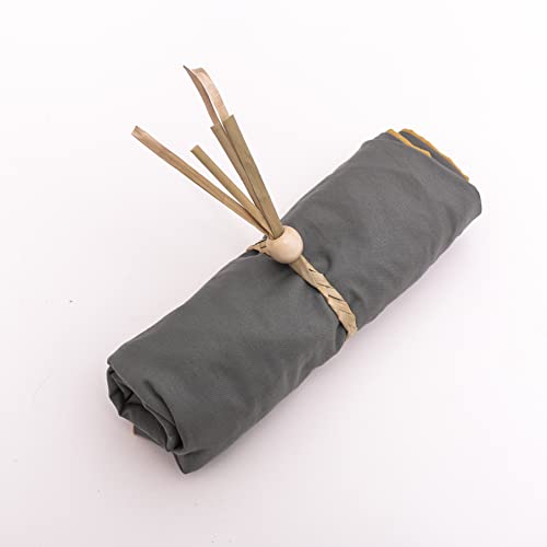 Round Woven Napkin Ring - Natural Napkins Rings, Napkin Ring Set, Farmhouse Napkin Rings Alternative to Plastic Napkin, Napkins Set of 10