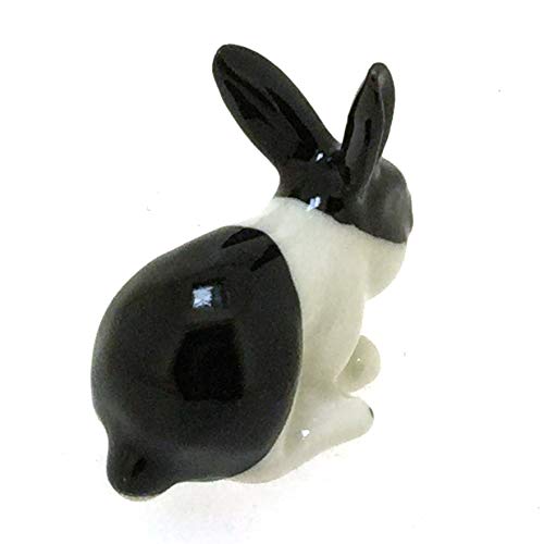 Mini Rabbit Bunny Figurine Ceramic DIY Fairy Garden Terrarium Decor