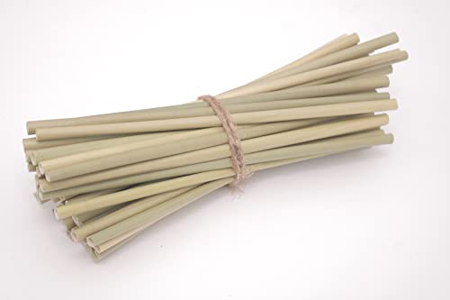 Green Joy Grass Straws - 100% Natural - Eco-friendly - Drinking Tubes - Plastic Free - Compostable - Single-use - Crazy Straws Alternative to Plastic Straws, Paper Straws, Bamboo Straws 100 Packs