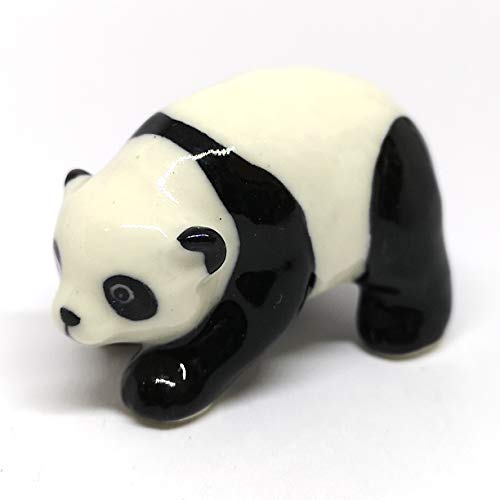 Ceramic Panda Figurine Animal Craft Miniature Collectible Porcelain DIY Gift