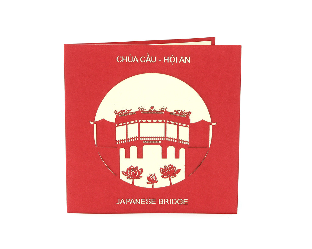 Vietnamese Symbol Handmade 3D Pop Up Paper Card
