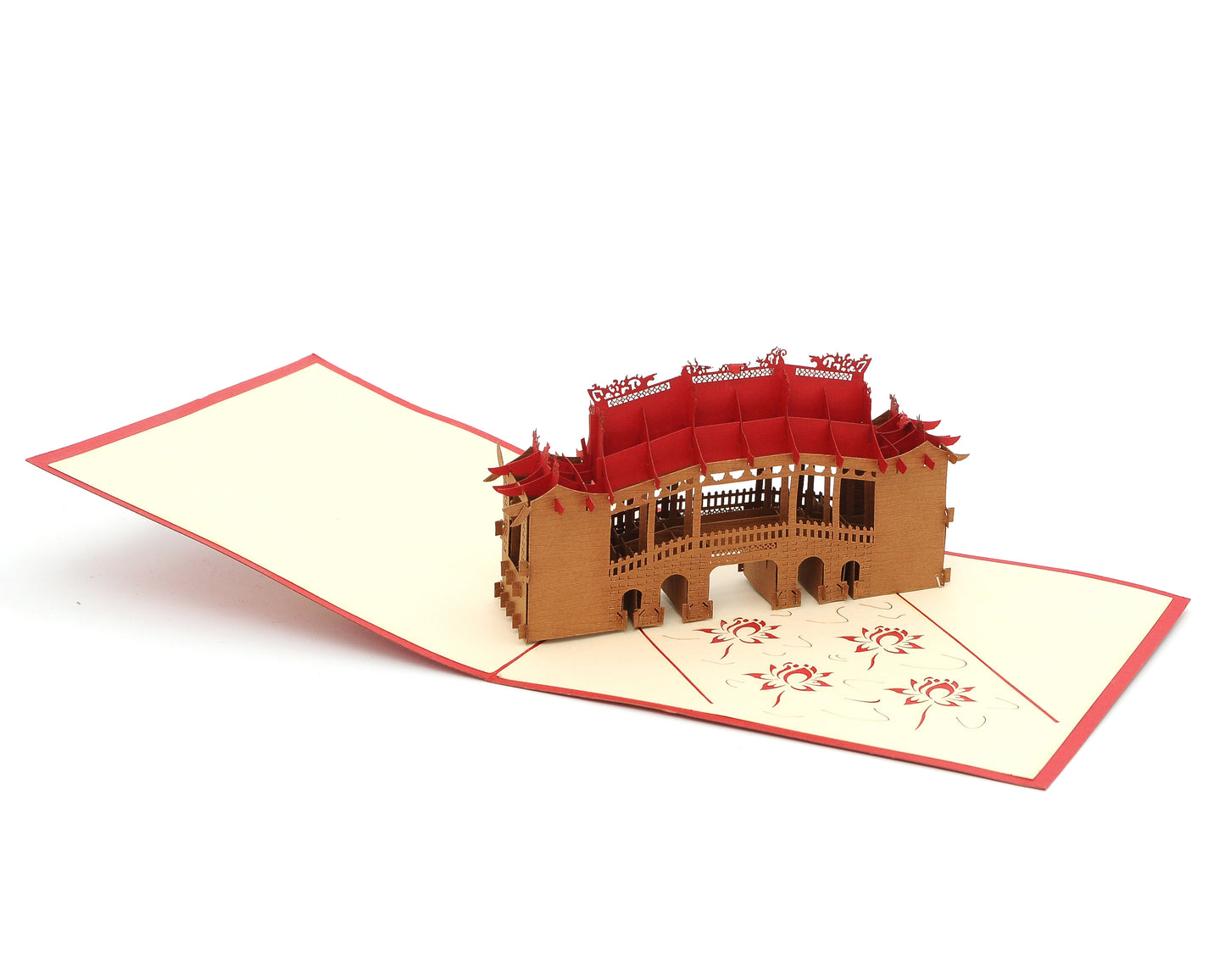 Vietnamese Symbol Handmade 3D Pop Up Paper Card