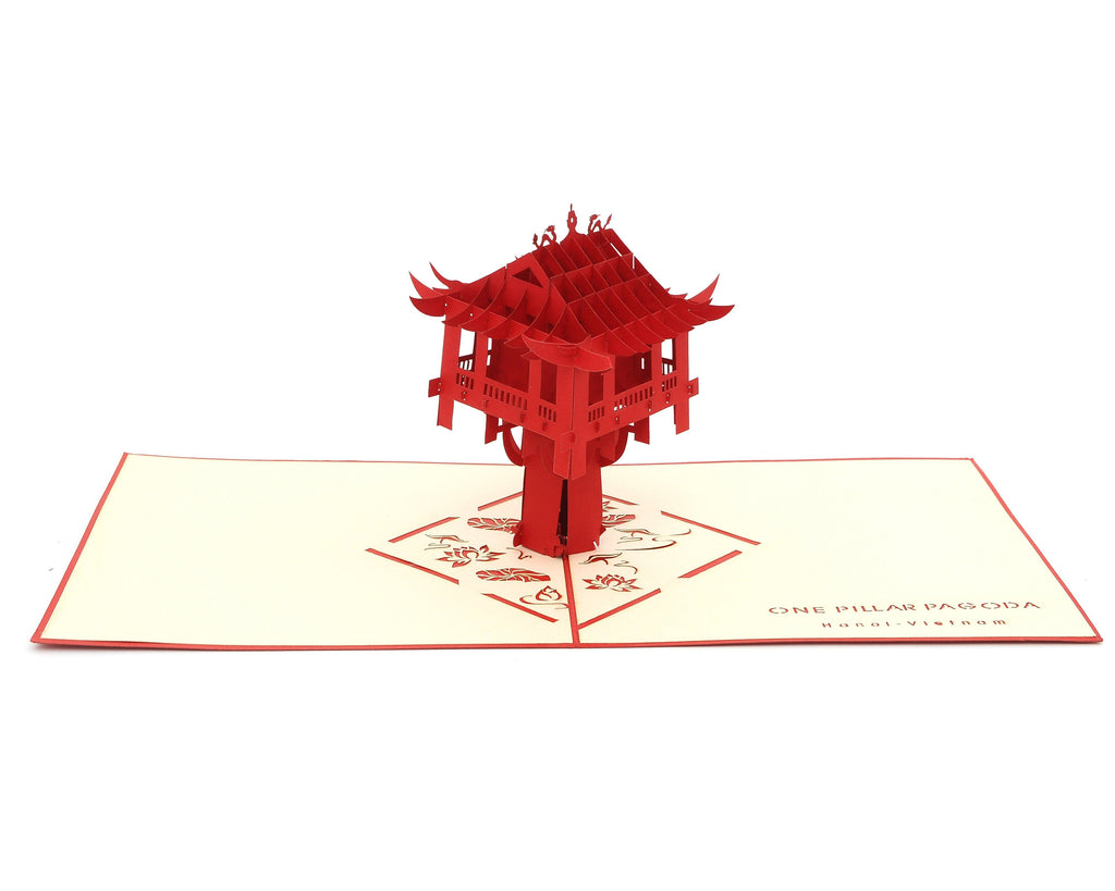 Vietnamese Symbol Handmade 3D Pop Up Paper Card