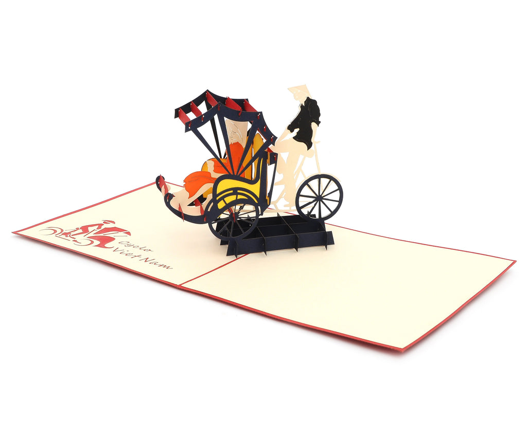 Vietnamese Symbol Handmade 3D Pop Up Paper Card