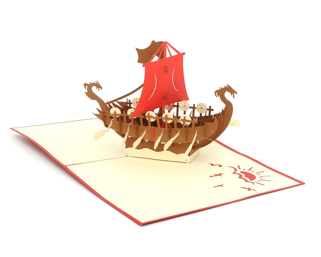 Vietnamese Symbol Handmade 3D Pop Up Paper Card