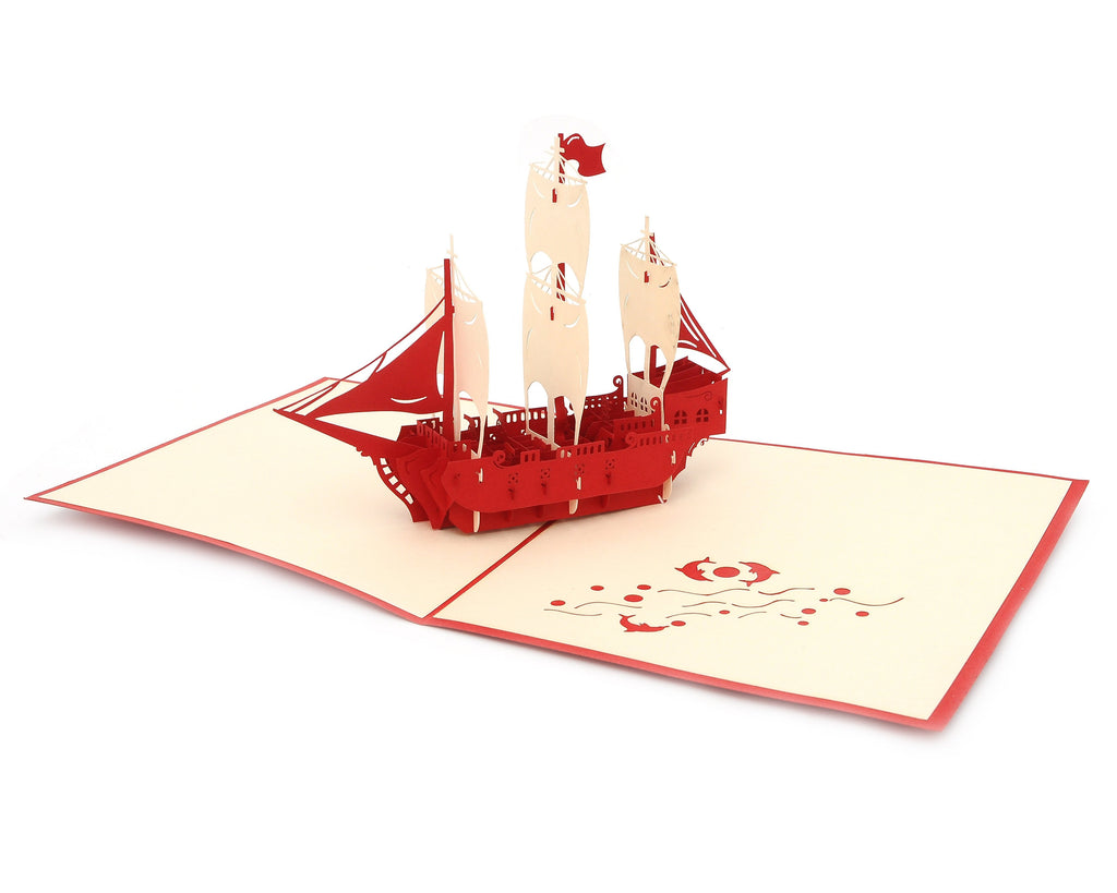 Vietnamese Symbol Handmade 3D Pop Up Paper Card