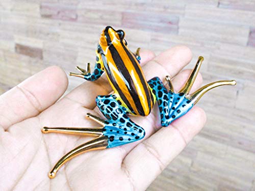 Frog Figurines Collectible Blown Glass Gifts Ideas Handmade Lovers Animals Collectibles Home Garden Decor
