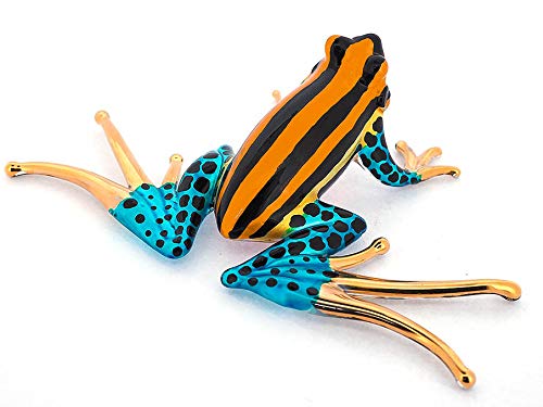 Frog Figurines Collectible Blown Glass Gifts Ideas Handmade Lovers Animals Collectibles Home Garden Decor