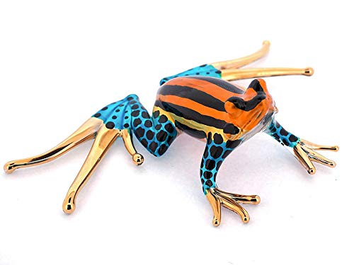 Frog Figurines Collectible Blown Glass Gifts Ideas Handmade Lovers Animals Collectibles Home Garden Decor
