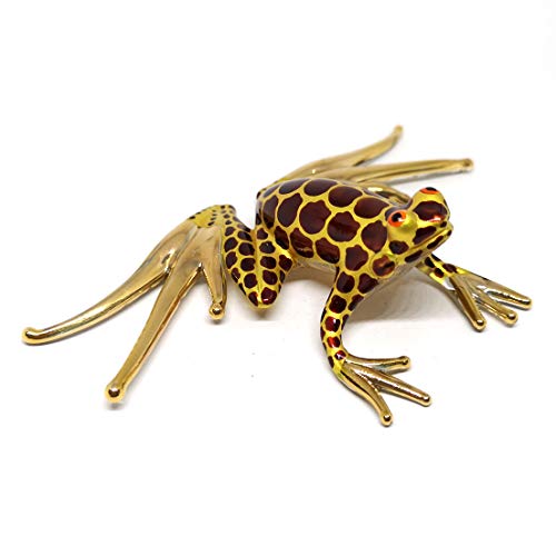 Collectible Frog Decor Figurines Blown Glass Handmade Lovers Home Garden Decoration Animal Totem