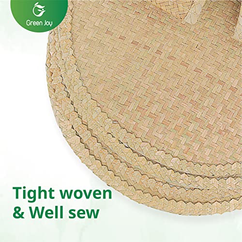 Woven Placemats for Dining Table - Green Placemats, Dining Table Set, Woven Placemats β Size 14.6 Inch β Heat Resistant, Non-Slip, Durable β Braided Placemats for Kitchen Table- Farmhouse Placemats Set of 6