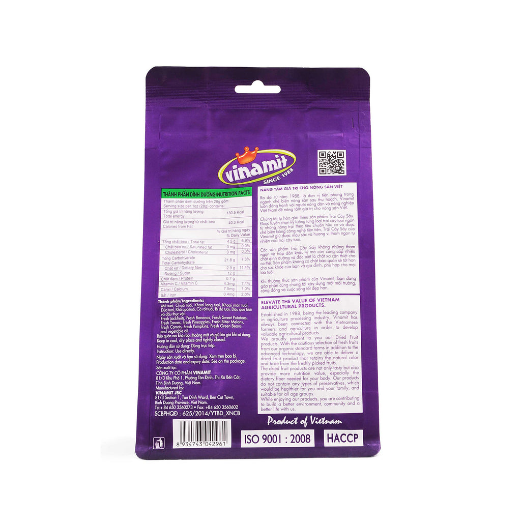 Vinamit Vietnam Fruit Chips Jack Fruit / Mixed Fruit / Chips - High Quality Food