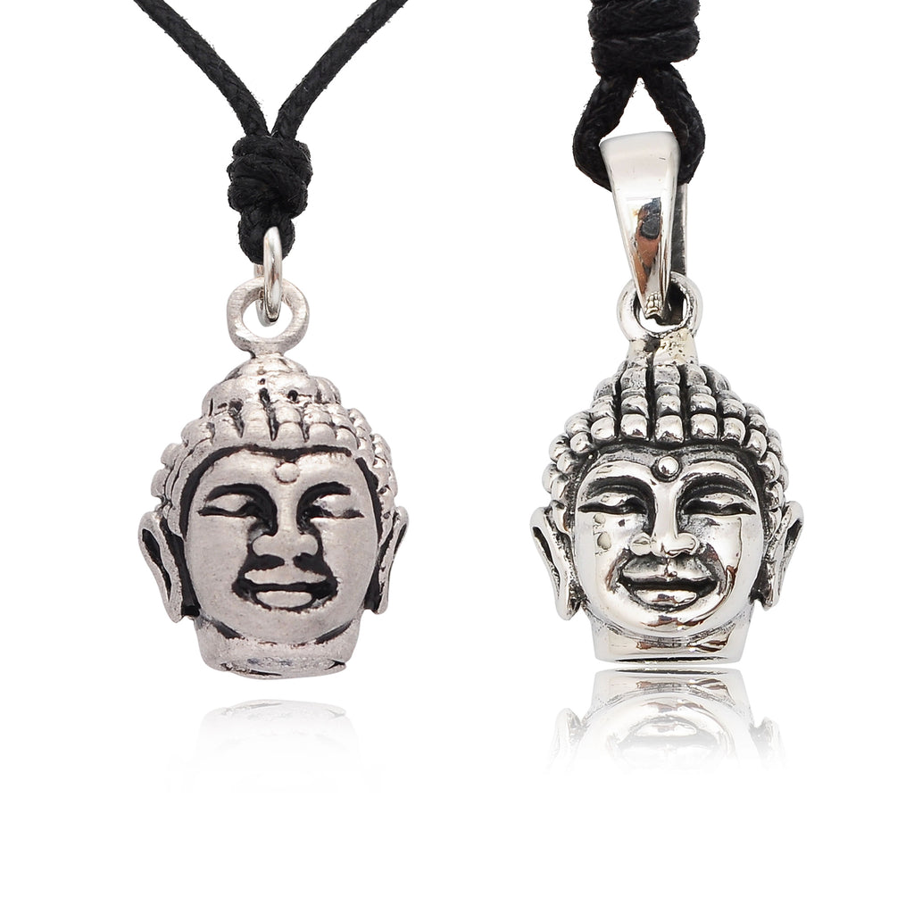Unique Buddha Sterling-silver Pewter Brass Charm Necklace Pendant Jewelry