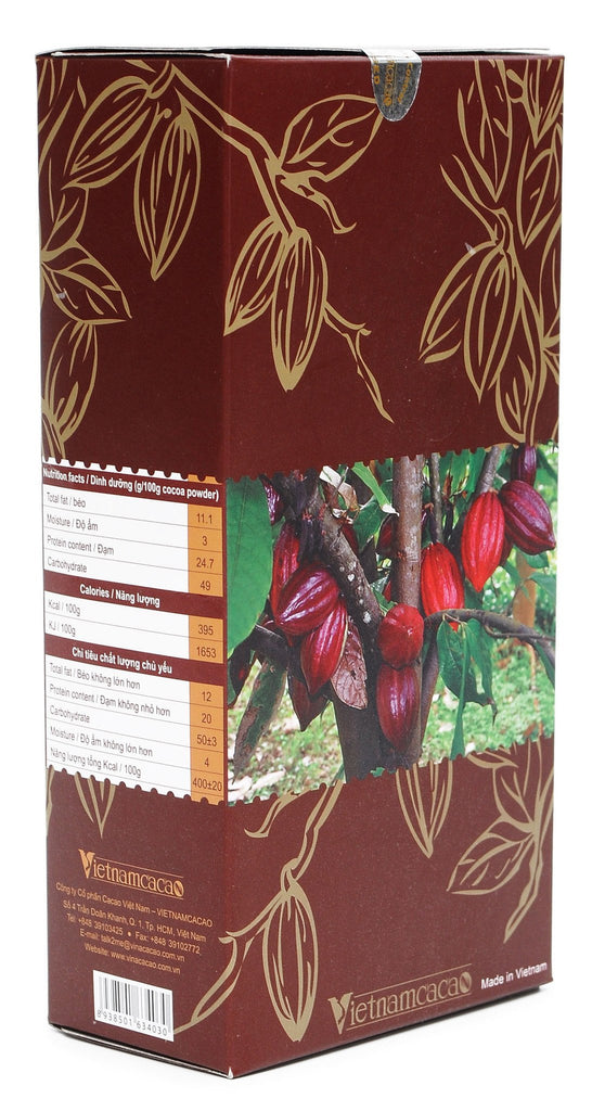 VietnamCacao Theobroma Cocoa 100% Pure Cocoa And Free Sugar 150 Gram Vietnam Chocolate