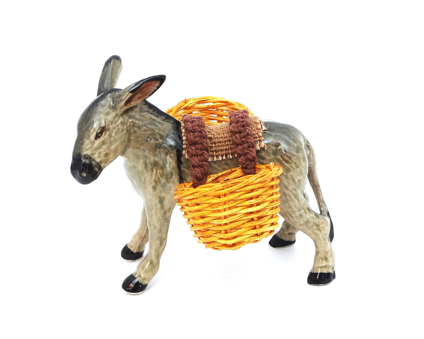 Handmade Miniatures Ceramic Donkeys Figurine Animals Decor/Animal Collection