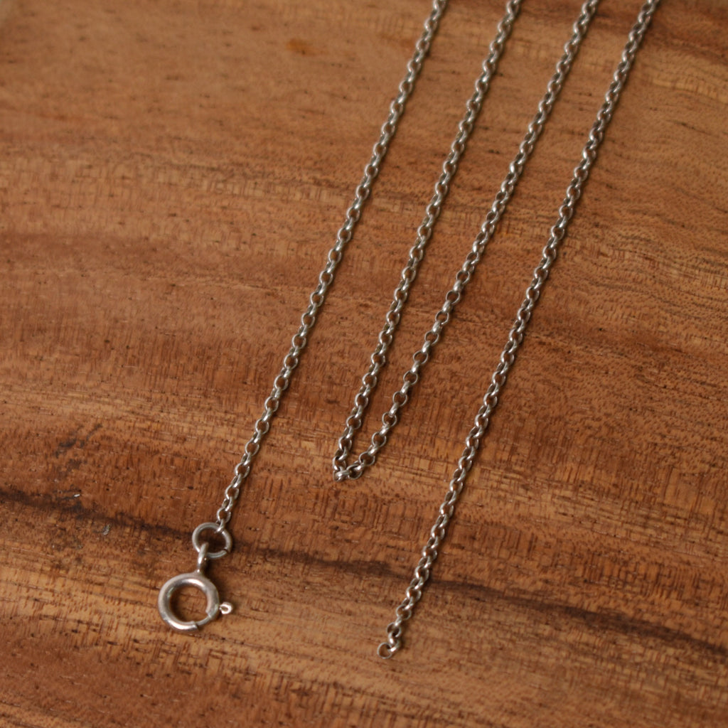 Sterling Siver / Pewter / Brass Necklace Chain For Mens Women Jewelry 1.5mm 2mm 3mm 4mm , Length 16-24"