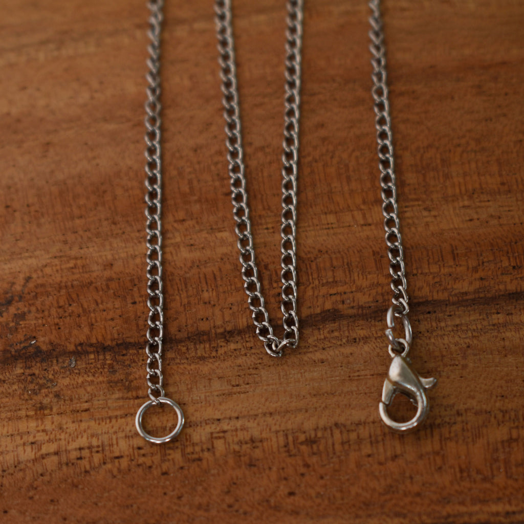 Sterling Siver / Pewter / Brass Necklace Chain For Mens Women Jewelry 1.5mm 2mm 3mm 4mm , Length 16-24"