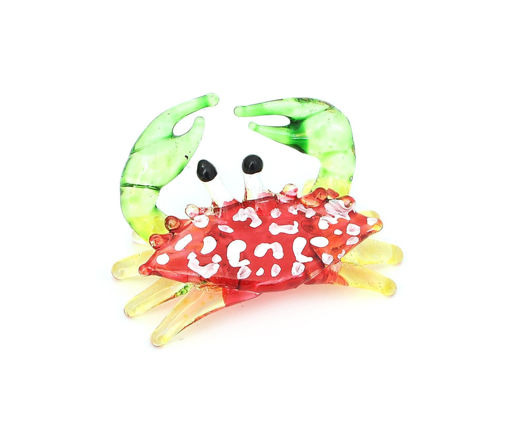 Vietguild's Crabs Handmade Vietnamese Glass Figurine Statue