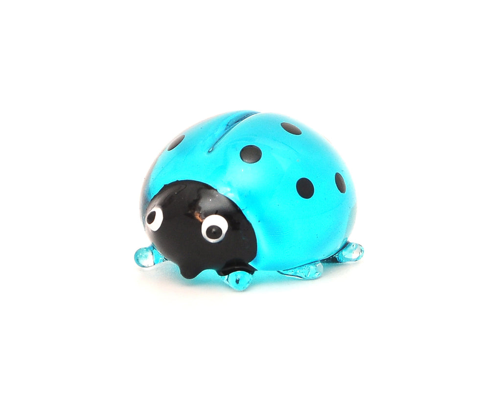 Vietguild's Cute Ladybug Handmade Vietnamese Glass Figurine Statue