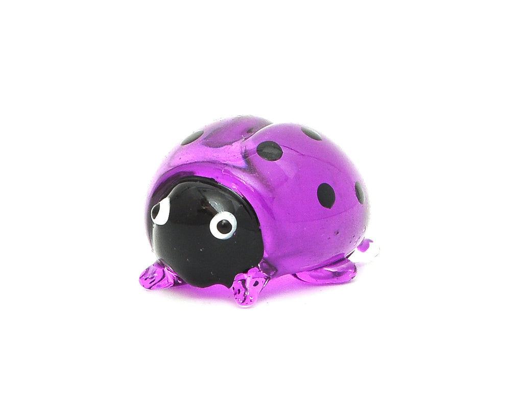 Vietguild's Cute Ladybug Handmade Vietnamese Glass Figurine Statue