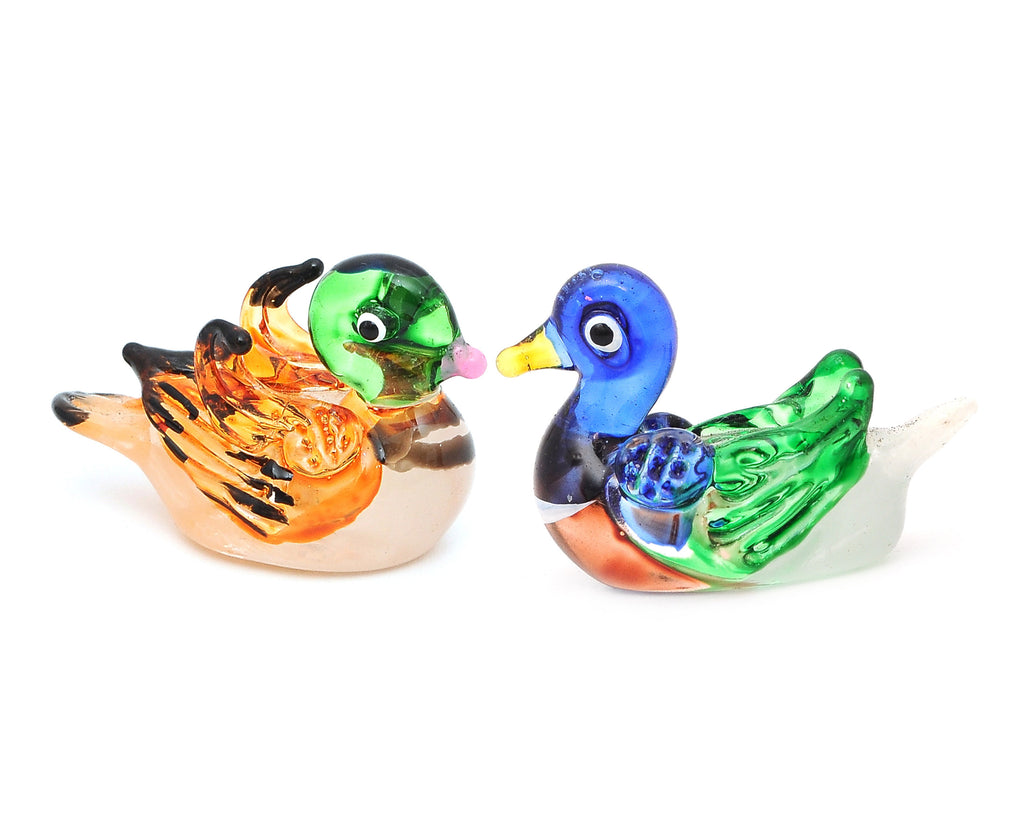 Vietguild's Ducks Handmade Vietnamese Glass Figurine Statue