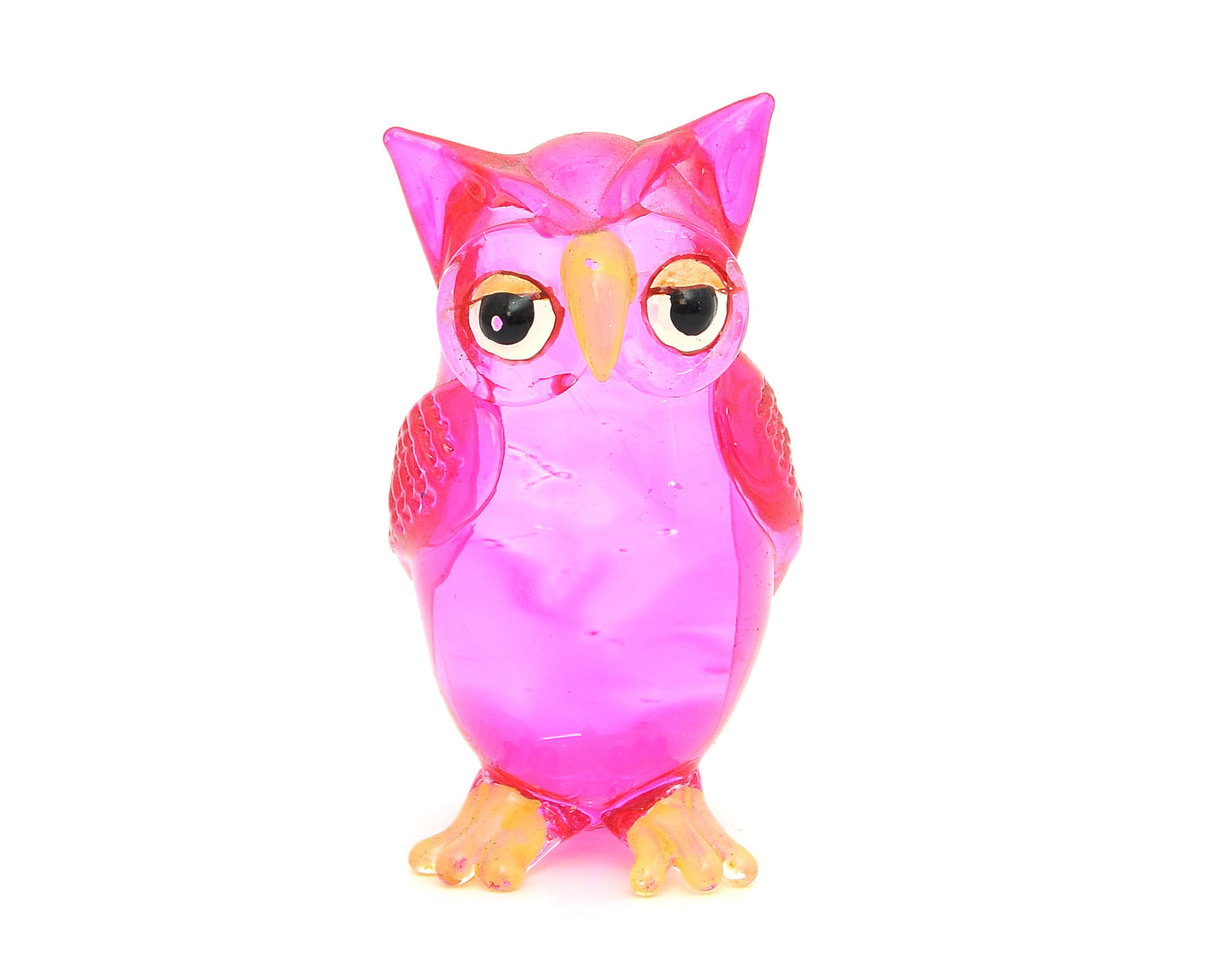 Vietguild's Lovely Owl Handmade Vietnamese Glass Figurine Statue
