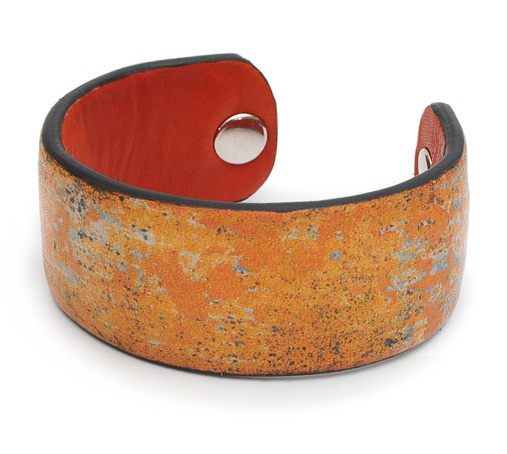 Grunge Style Pattern Print Handmade Leather Bracelet Jewelry HLB_01