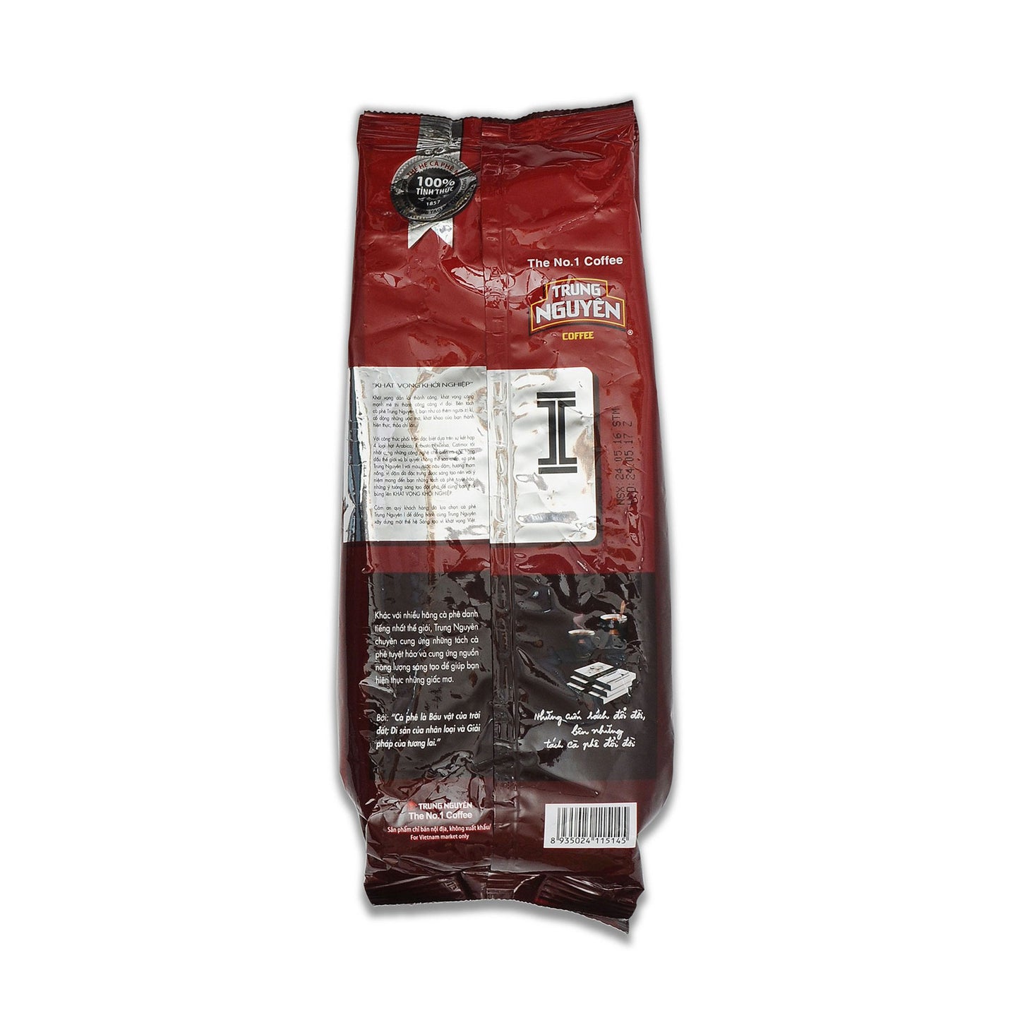 Trung Nguyen Ground Coffee N,S,I Robusta Culi Arabica 500 Gram