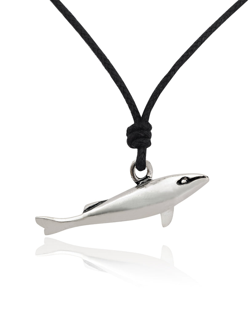 Handmade Dolphin Sterling-silver Brass Charm Necklace Pendant Jewelry