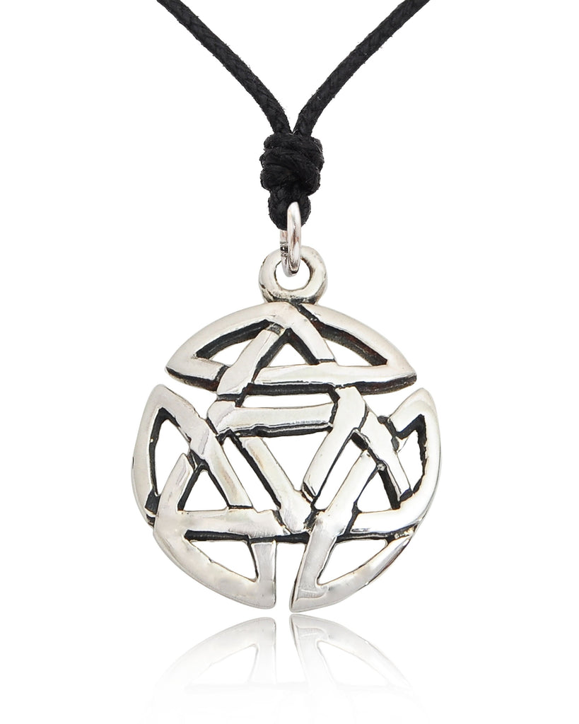 Jewish Star of David 92.5 Sterling Silver Brass Necklace Pendant Jewelry