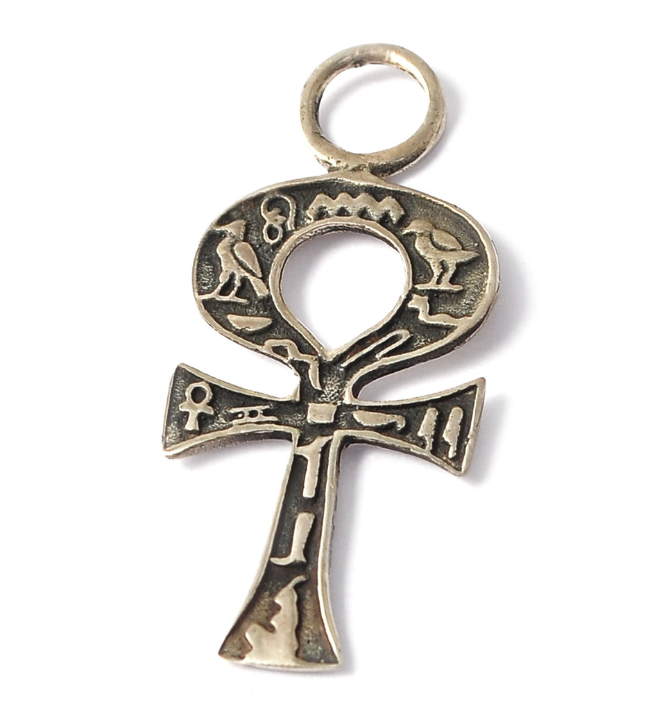 Egyptian Key Silver Gold Brass Charm Necklace Pendant Jewelry