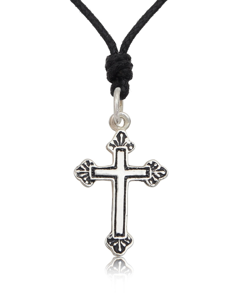 Cross Of Jesus Sterling-silver Pewter Gold Brass Charm Necklace Pendant Jewelry